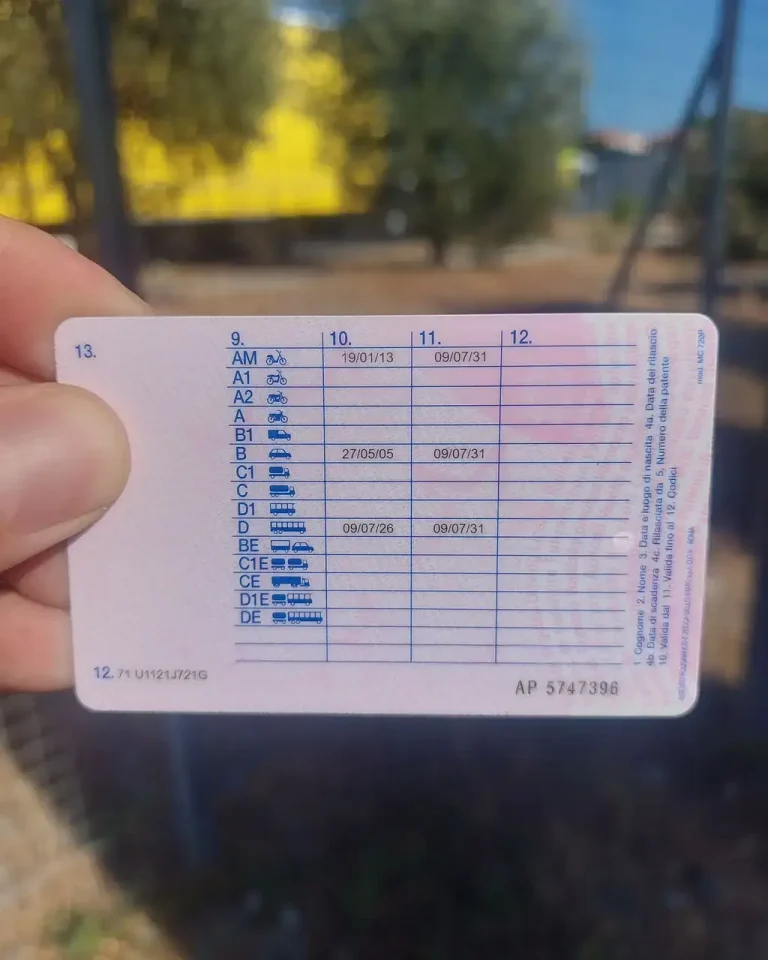 Comprare patente moto